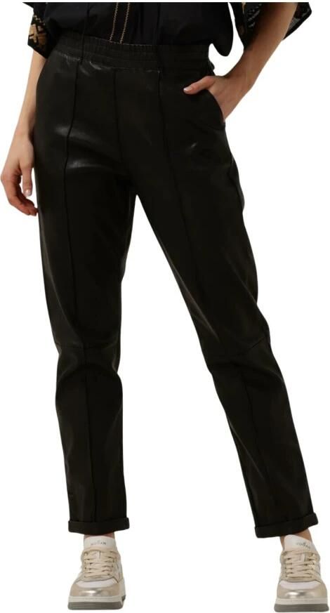 Ibana Zwarte leren broek Pascal Black Dames - Foto 4