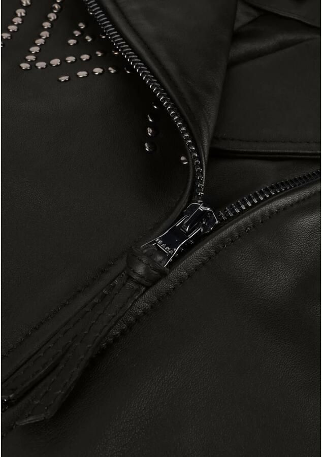 Ibana Zwarte Leren Jas Vrouwen Blinn Black Dames - Foto 5