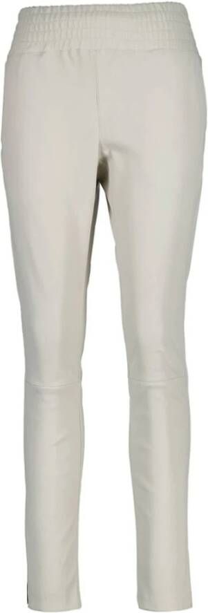Ibana Leren broek White Dames