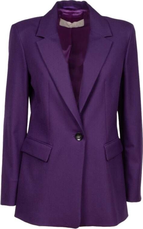 Iblues Paarse Spezia Blazer met knoopsluiting Purple Dames