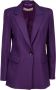 Iblues Paarse Spezia Blazer met knoopsluiting Purple Dames - Thumbnail 1