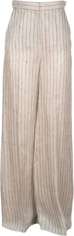 Iblues Wide Trousers Beige Dames