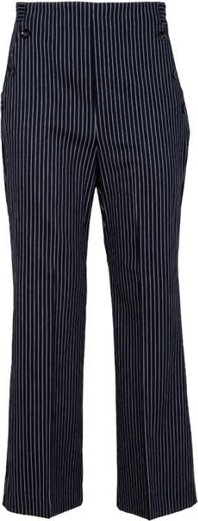 Iblues Wide Trousers Blauw Dames