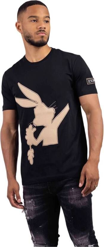 Iceberg 5D Embroidered Bugs Bunny T-Shirt Heren Zwart Black Heren