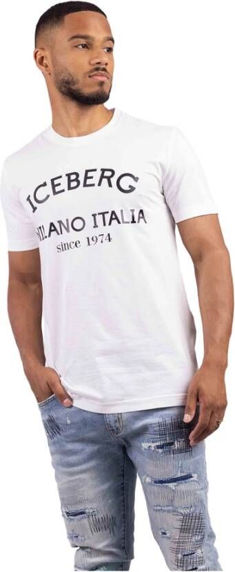 Iceberg 5D Heren T-Shirt Wit White Heren