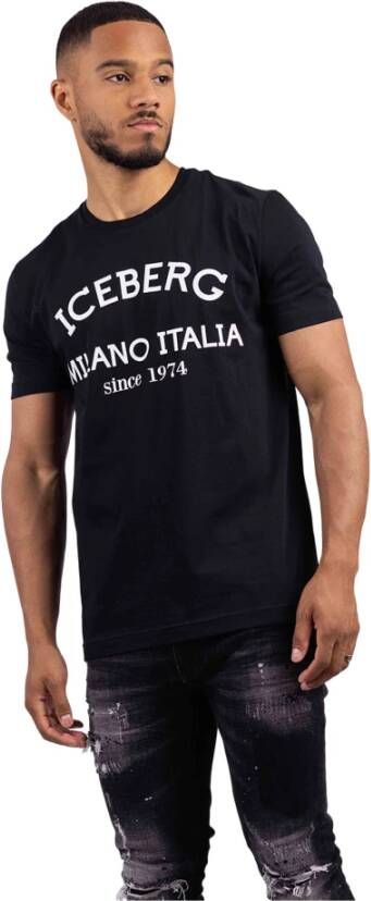 Iceberg 5D T-Shirt Heren Zwart Black Heren