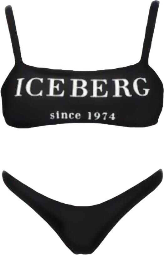 Iceberg Bikini Black White Dames