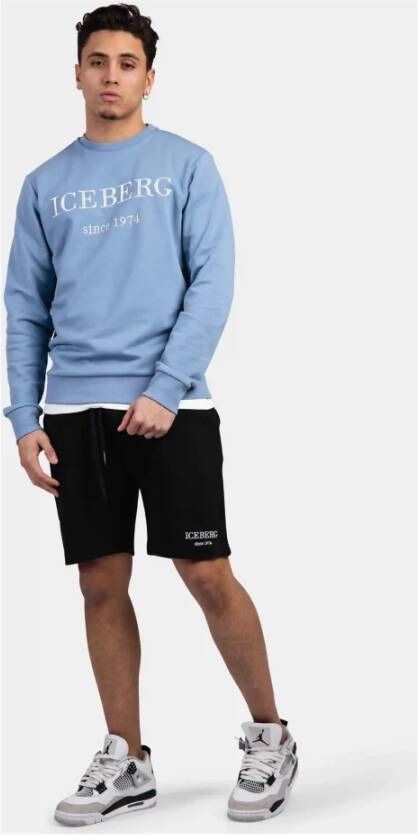 Iceberg E5 Bermuda Short Black Zwart Heren