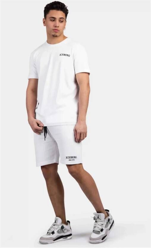 Iceberg E5 Bermuda Short White Wit Heren