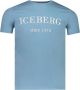 Iceberg Heritage Logo T-shirt lichtblauw 23E I1P 0F014 6301 6373 Blauw Heren - Thumbnail 1