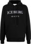 Iceberg Zwarte Hoodie met Stijlvolle Branding Black Heren - Thumbnail 1