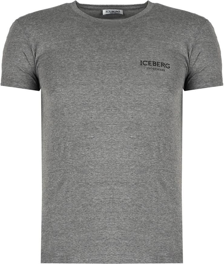 Iceberg Aansluitend Ronde Hals T-shirt Gray Heren - Foto 6