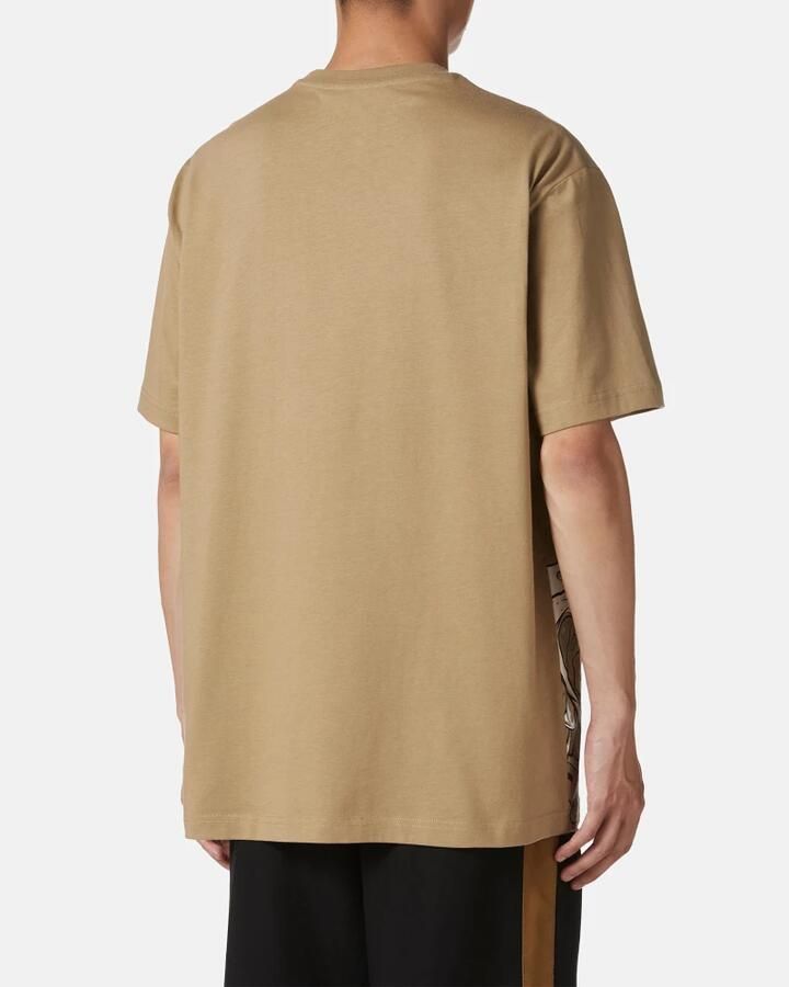 Iceberg Regular fit modderkleurig T-shirt met SpongeBob-print in jersey Brown Heren - Foto 2