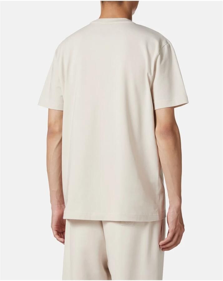 Iceberg Slim-fit poederkleurig stretch katoenen T-shirt met Poppy-print Beige Heren - Foto 4