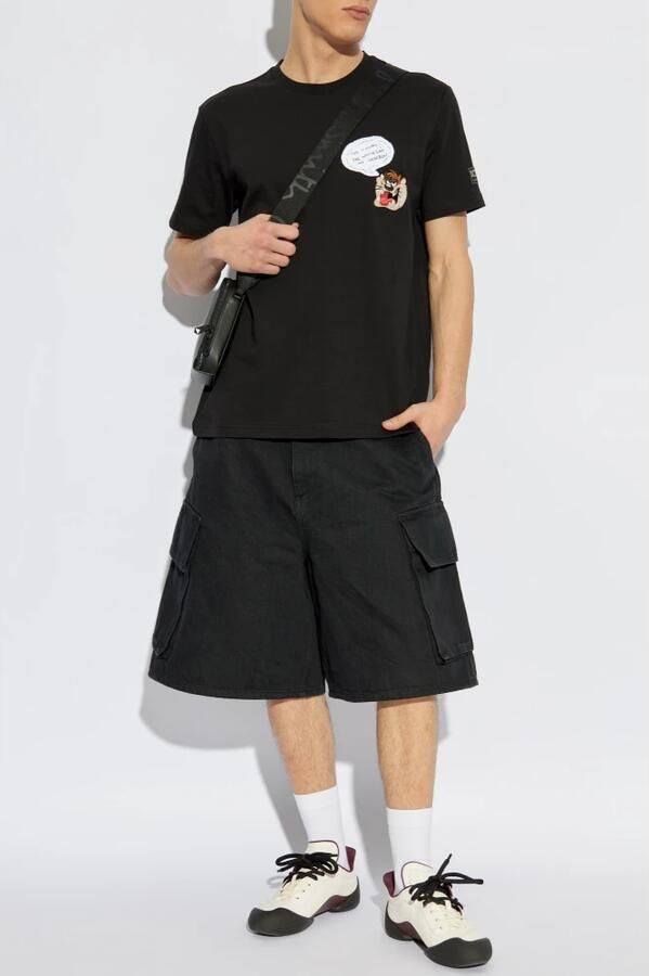 Iceberg Zwart klassiek regular fit katoenen jersey T-shirt Black Heren - Foto 8