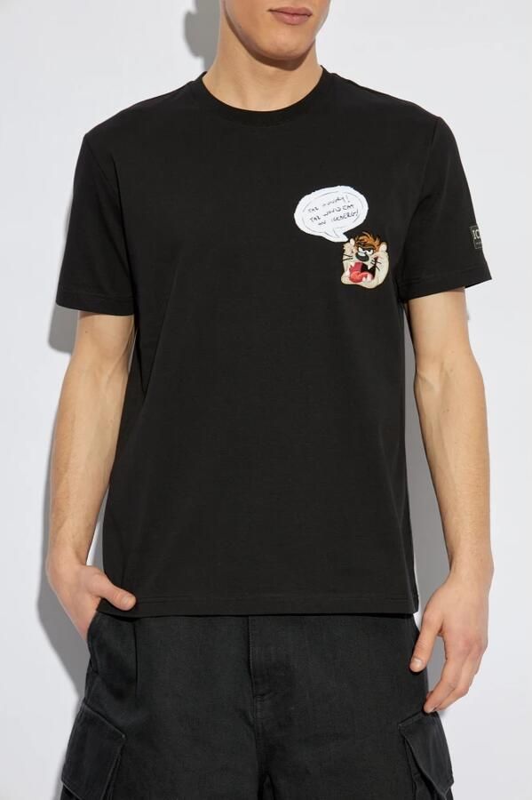 Iceberg Zwart klassiek regular fit katoenen jersey T-shirt Black Heren - Foto 9