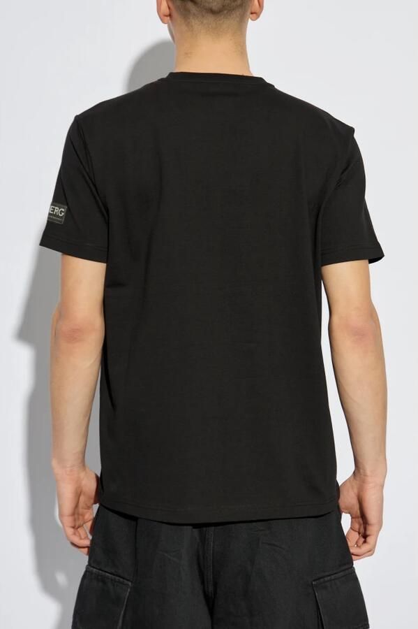 Iceberg Zwart klassiek regular fit katoenen jersey T-shirt Black Heren - Foto 10