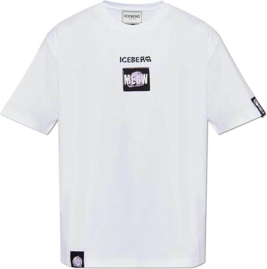 Iceberg Wit Regular Fit T-shirt in GOTS-gecertificeerd Interlock White Heren - Foto 11