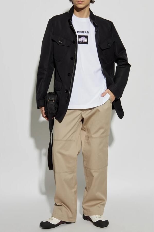 Iceberg Wit Regular Fit T-shirt in GOTS-gecertificeerd Interlock White Heren - Foto 7