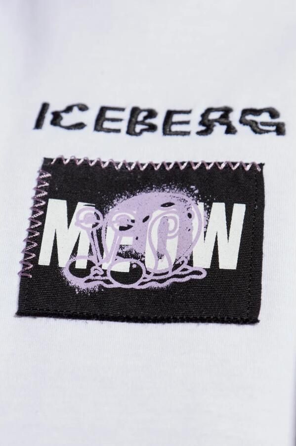 Iceberg Wit Regular Fit T-shirt in GOTS-gecertificeerd Interlock White Heren - Foto 10