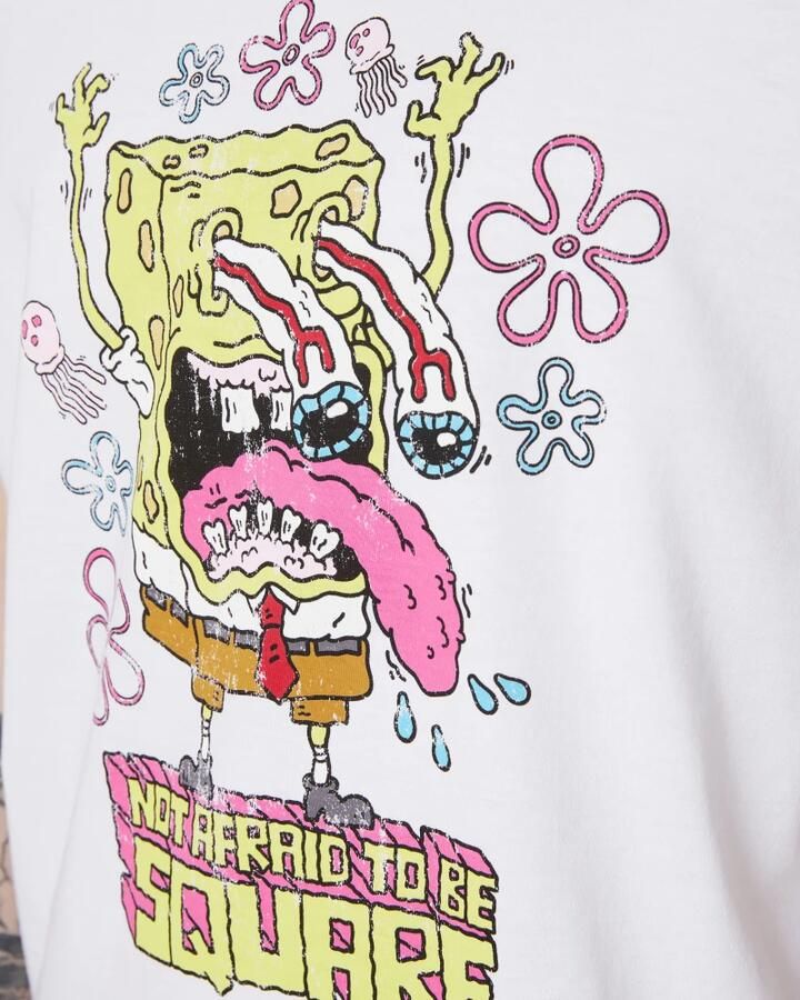 Iceberg Wit regular fit T-shirt met SpongeBob-print White Heren - Foto 4