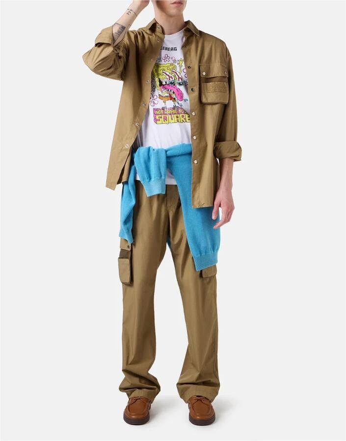 Iceberg Wit regular fit T-shirt met SpongeBob-print White Heren - Foto 7