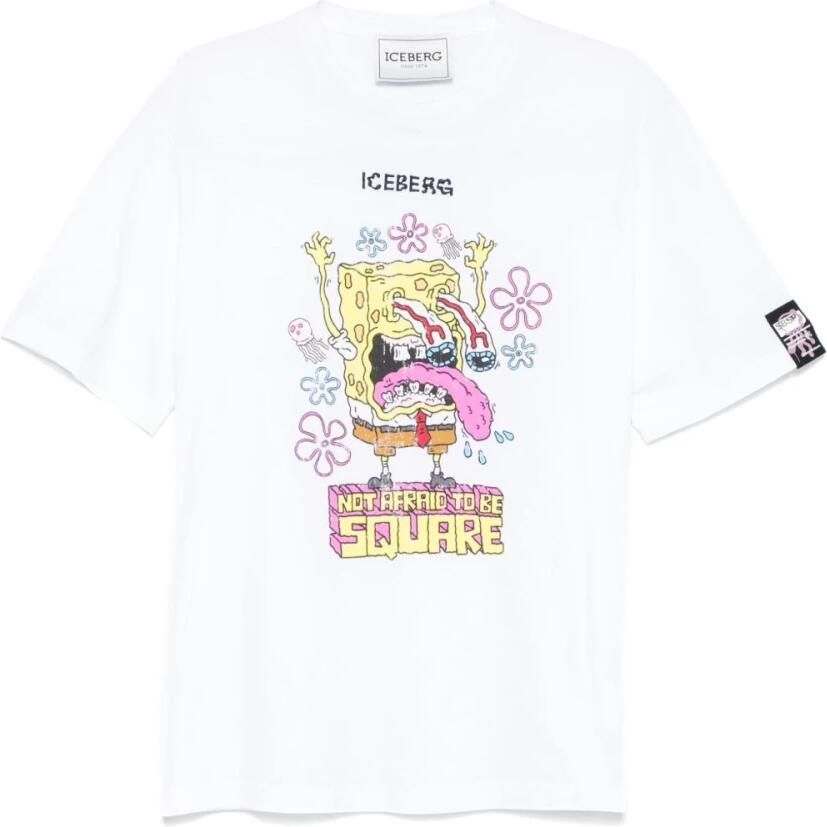 Iceberg Wit regular fit T-shirt met SpongeBob-print White Heren - Foto 2