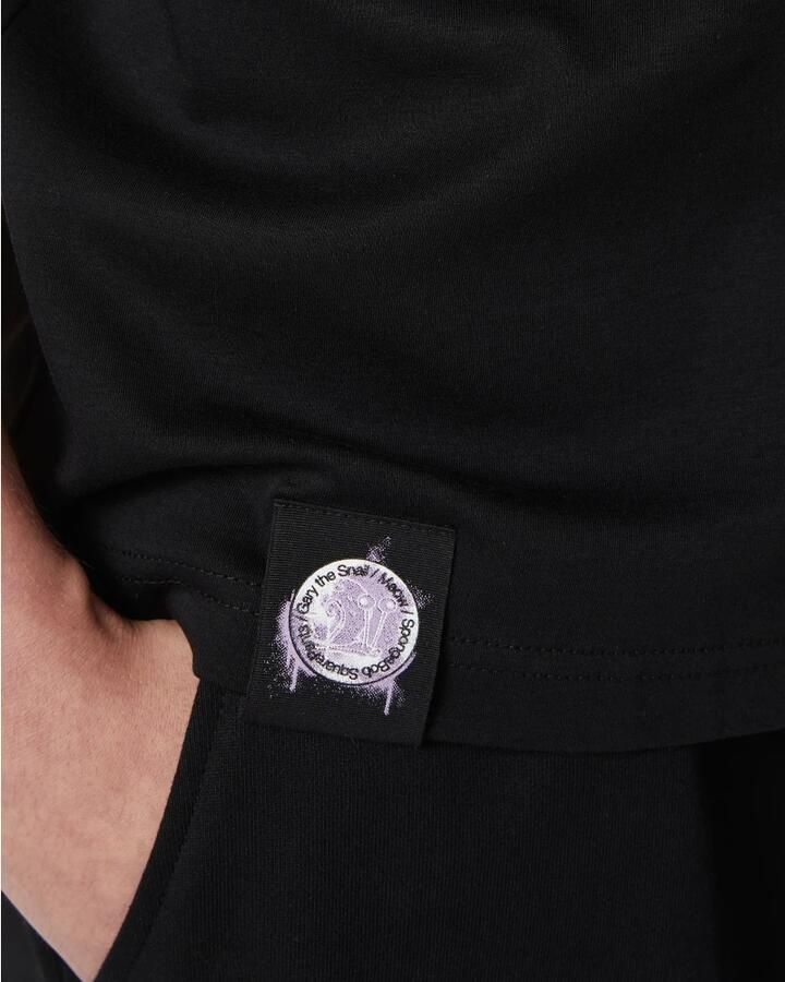 Iceberg Zwarte regular fit T-shirt van GOTS-gecertificeerde interlock stof Black Heren - Foto 3