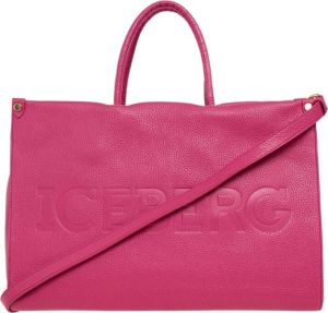 Iceberg Leather shopper bag Roze Dames