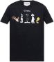 Iceberg Zwarte T-shirts Black Heren - Thumbnail 1