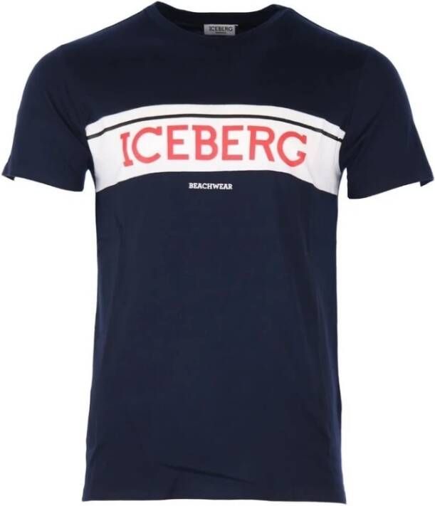 Iceberg Mts01 T-shirt Blauw Heren