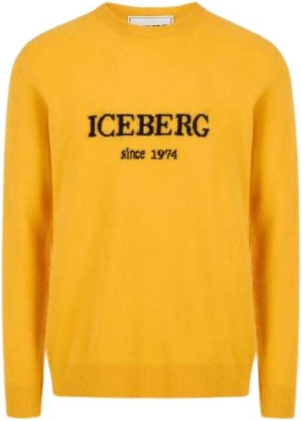 Iceberg Ronde hals gekweek Oranje Heren