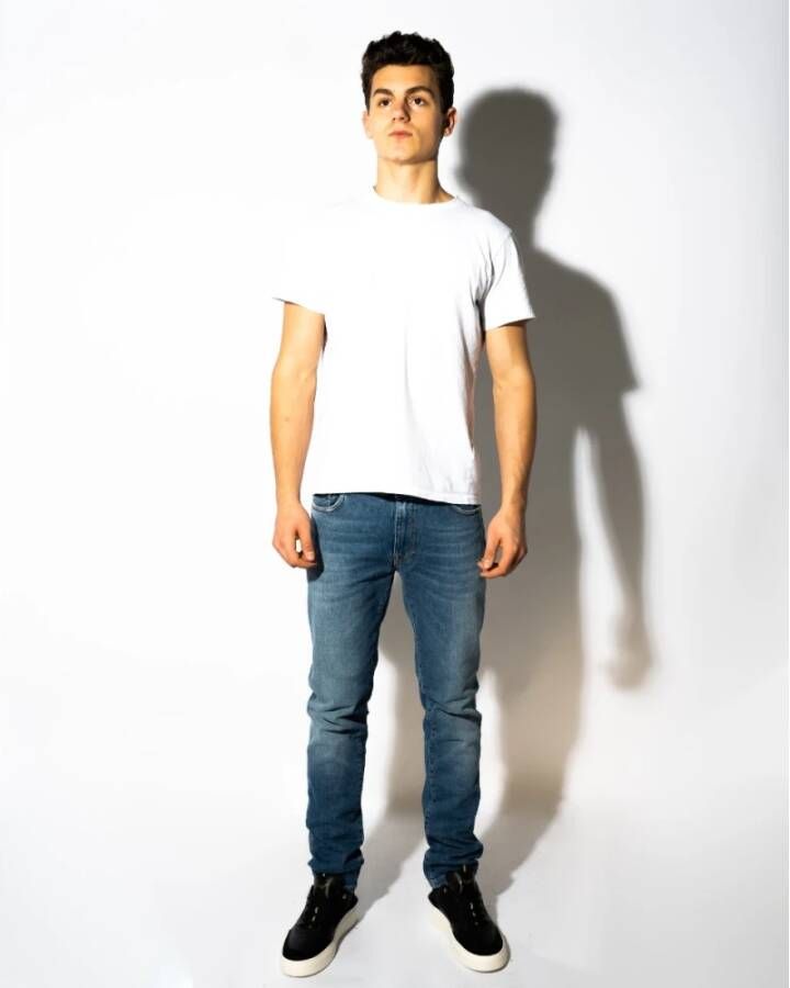 Iceberg Slim-fit Jeans Blauw Heren