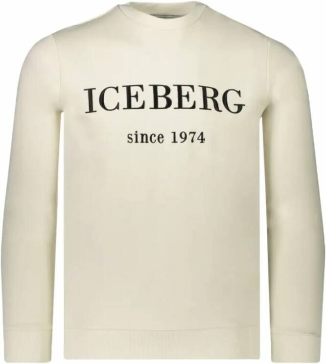 Iceberg Sweatshirt Logo Beige Heren