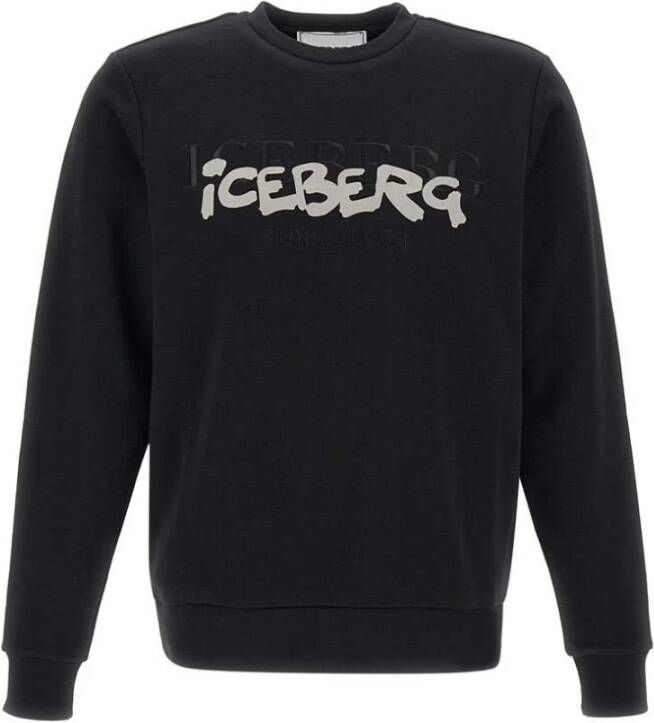Iceberg Sweatshirt with Logo Zwart Heren
