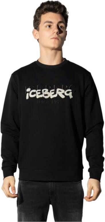 Iceberg Sweatshirt with Logo Zwart Heren