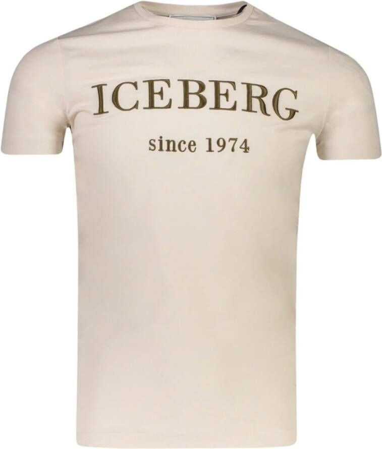 Iceberg T-shirt 22i i1p 0f014 6301 1342 Beige Heren