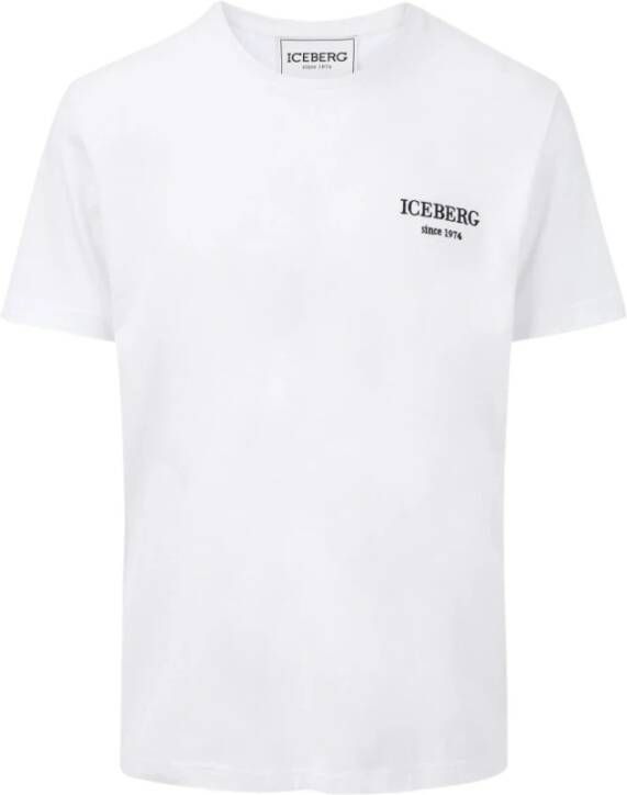 Iceberg T-shirt Basic Small Logo White Heren