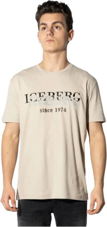 Iceberg T-shirt Beige Heren