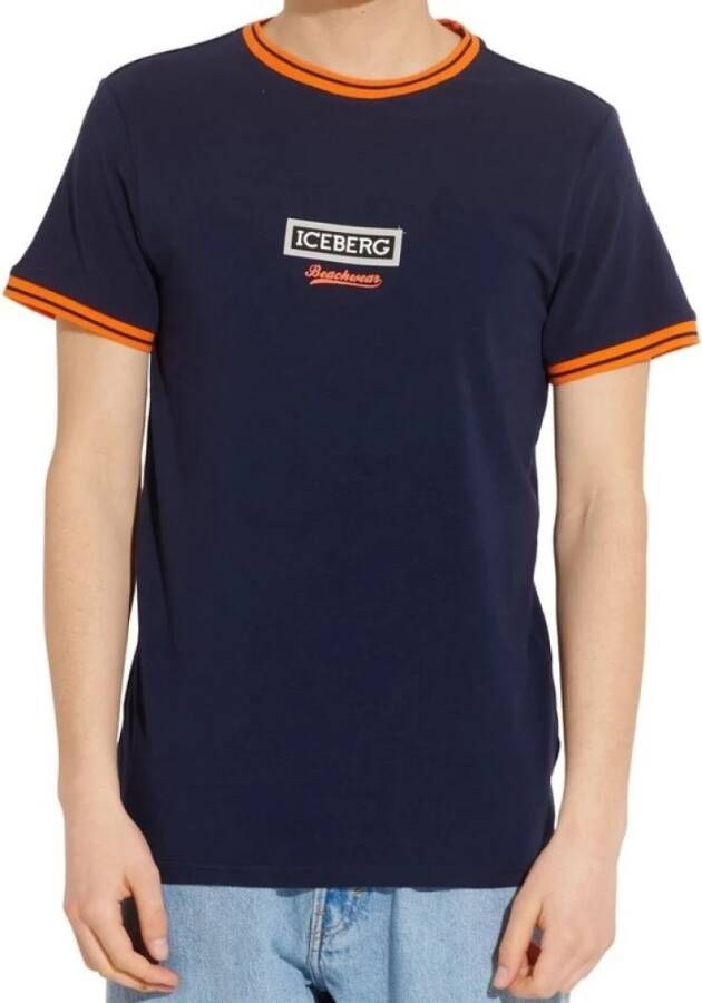 Iceberg t-shirt Blauw Heren