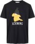 Iceberg T-shirt Daffy Face Print Czarny Zwart Heren - Thumbnail 1