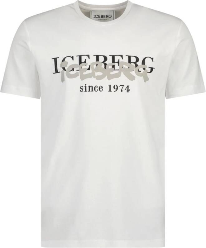Iceberg T-shirt Ecru 6301 1329 Wit Dames