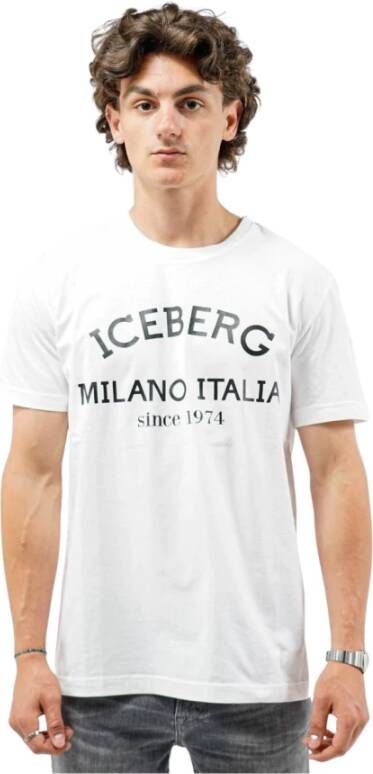 Iceberg T-shirt Wit Heren