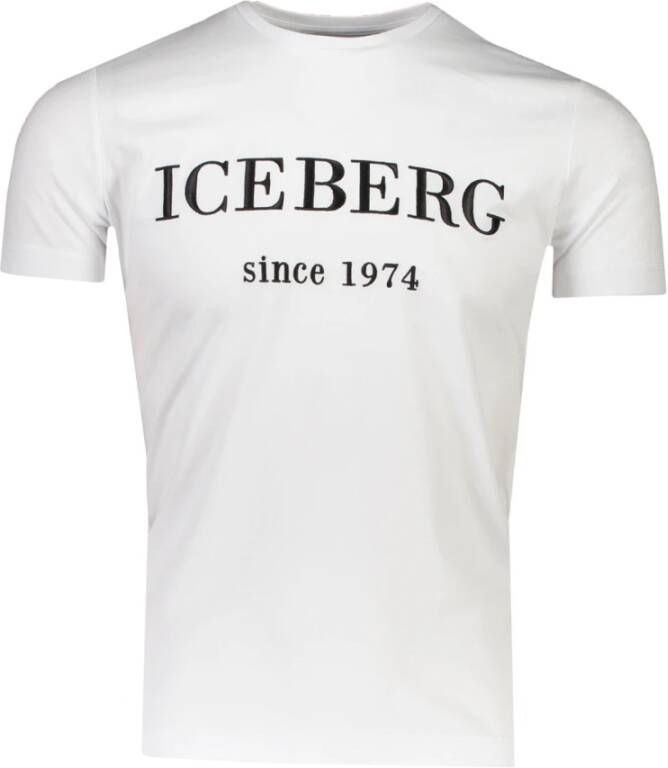 Iceberg T-shirt Wit 23E I1P F014 6301 1101 Wit Heren