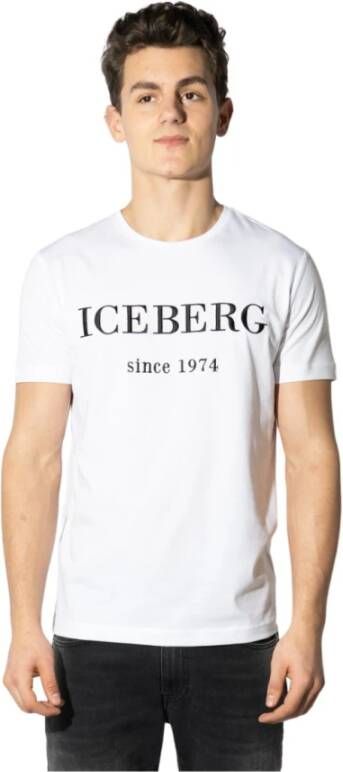 Iceberg T-shirt Wit Heren