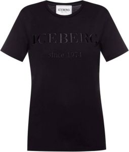 Iceberg T-shirt with logo Zwart Dames