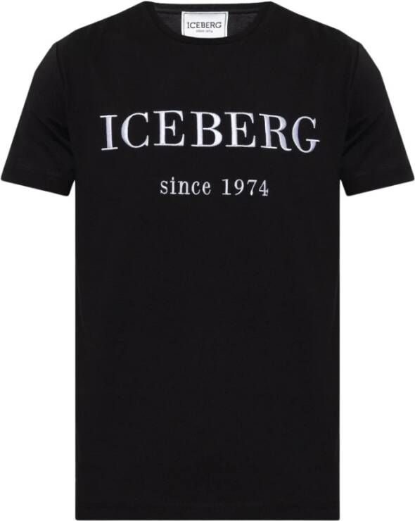Iceberg T-shirt with logo Black Heren