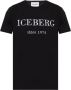 Iceberg Logo Crewneck T-shirt Black Heren - Thumbnail 1