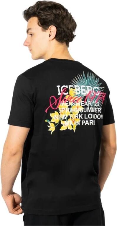 Iceberg T-Shirts Zwart Heren