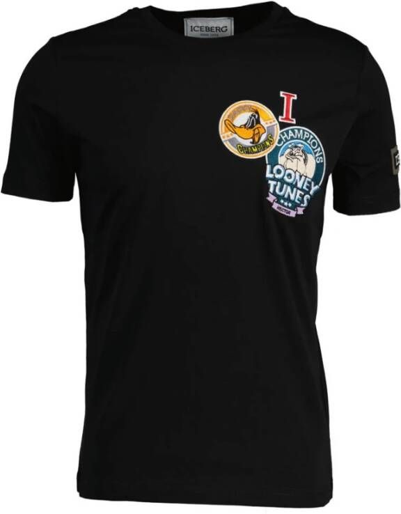 Iceberg T-Shirt Zwart Heren